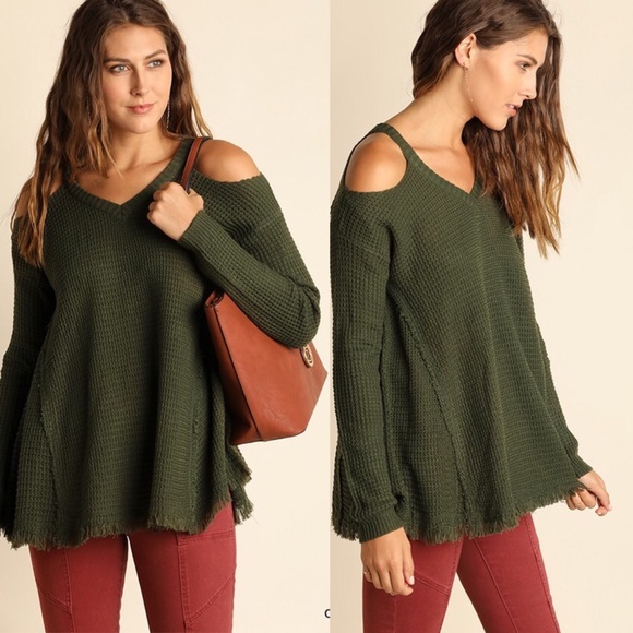 Bellanblue Sweaters - ELYSE Knit Sweater - OLIVE